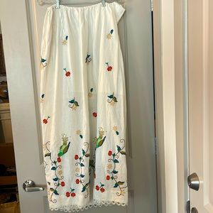 Farm Rio Needlepoint Maxi Skirt Size S NWOT